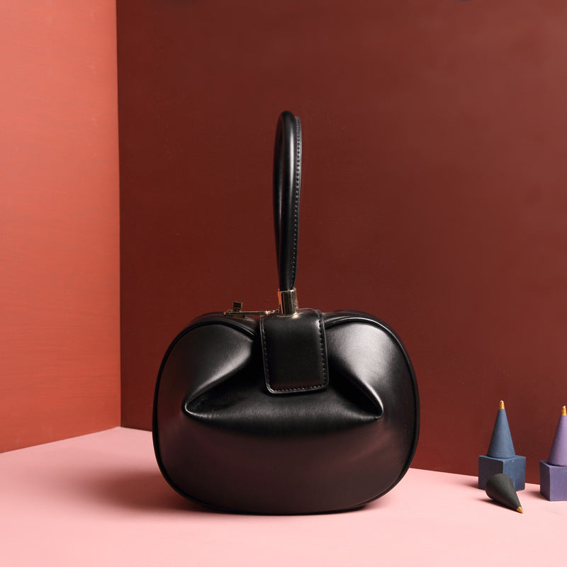 Italian Vintage Genuine Leather handbags fashion dumplings handbag