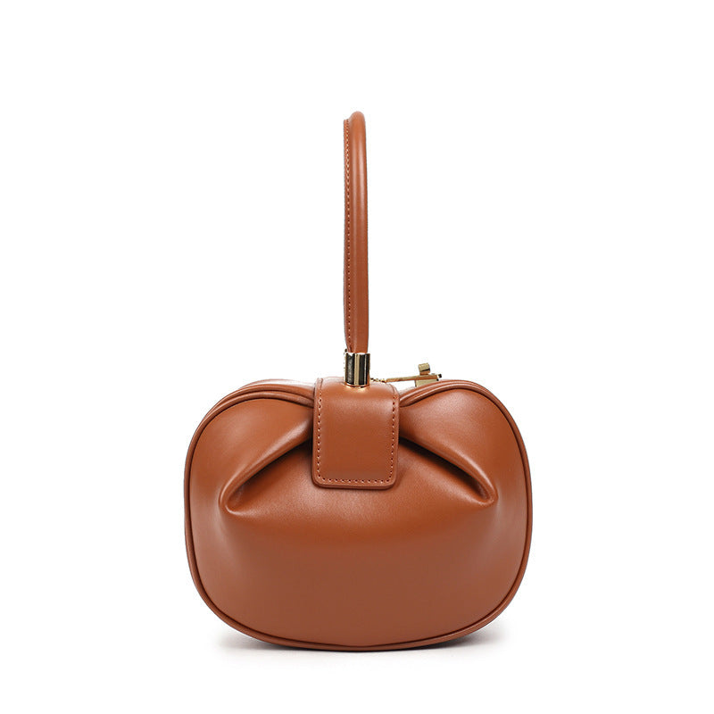 Italian Vintage Genuine Leather handbags fashion dumplings handbag