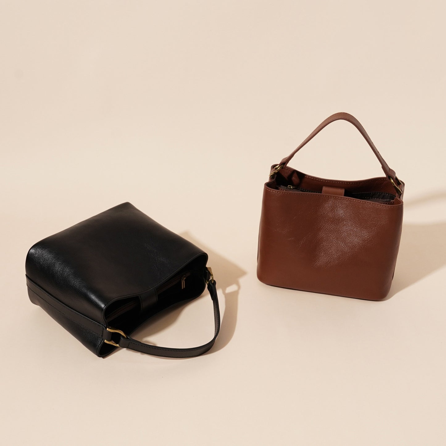Cowhide Italian Leather Vintage Casual All-matching Women's Shoulder Handbag