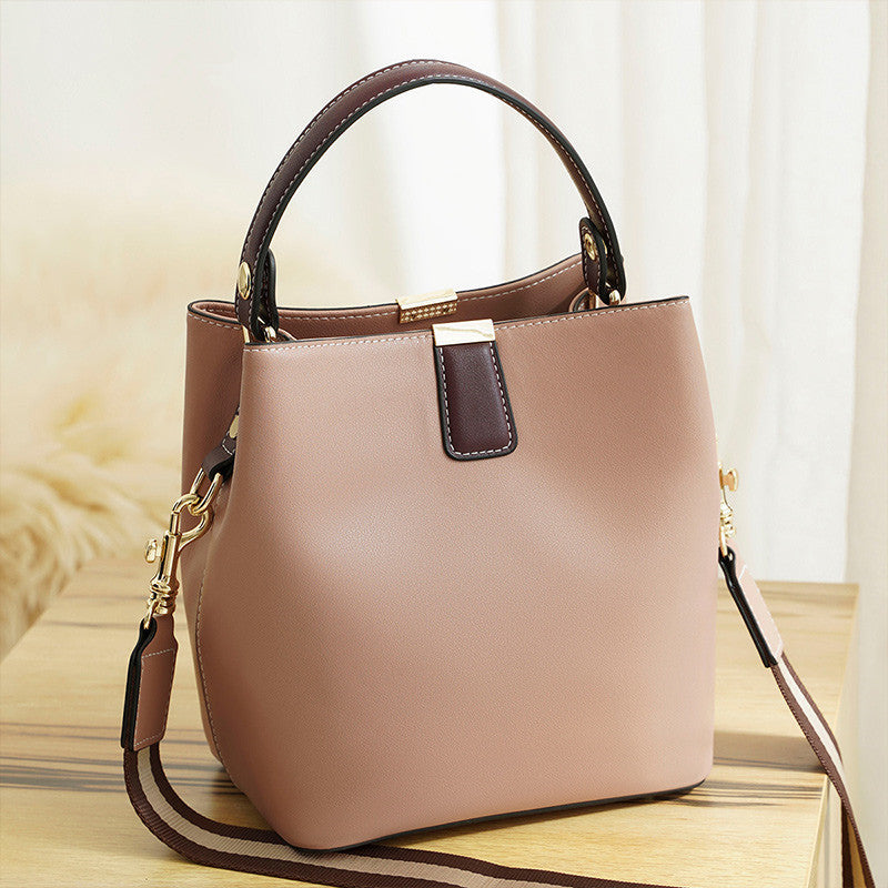 Women's Italian Leather Fashion Large Capacity Portable Shoulder Bag