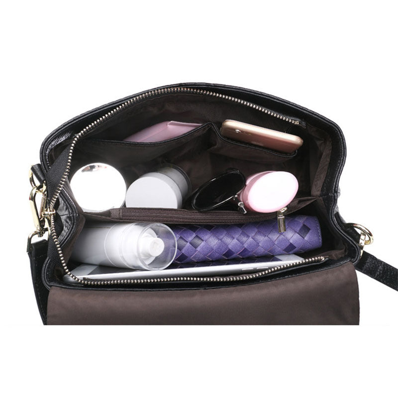 Genuine Italian Leather Women's Woven Bag Crossbody Small Bag Women's Shoulder Messenger Bag