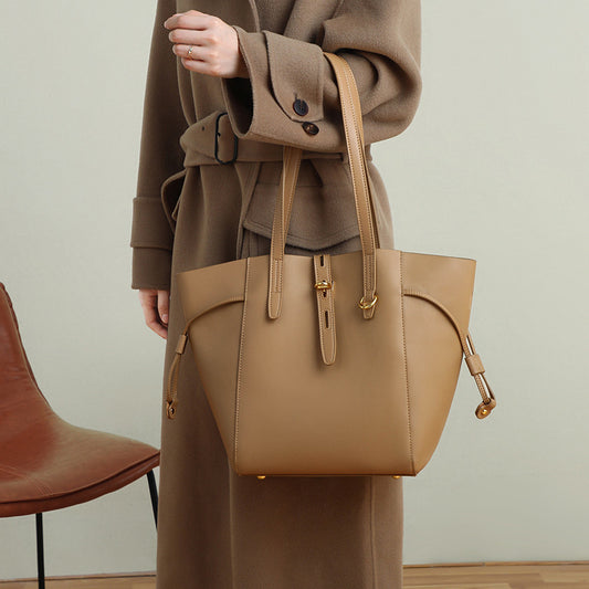 Italian Vintage Genuine Leather Portable Women's Shoulder Bag